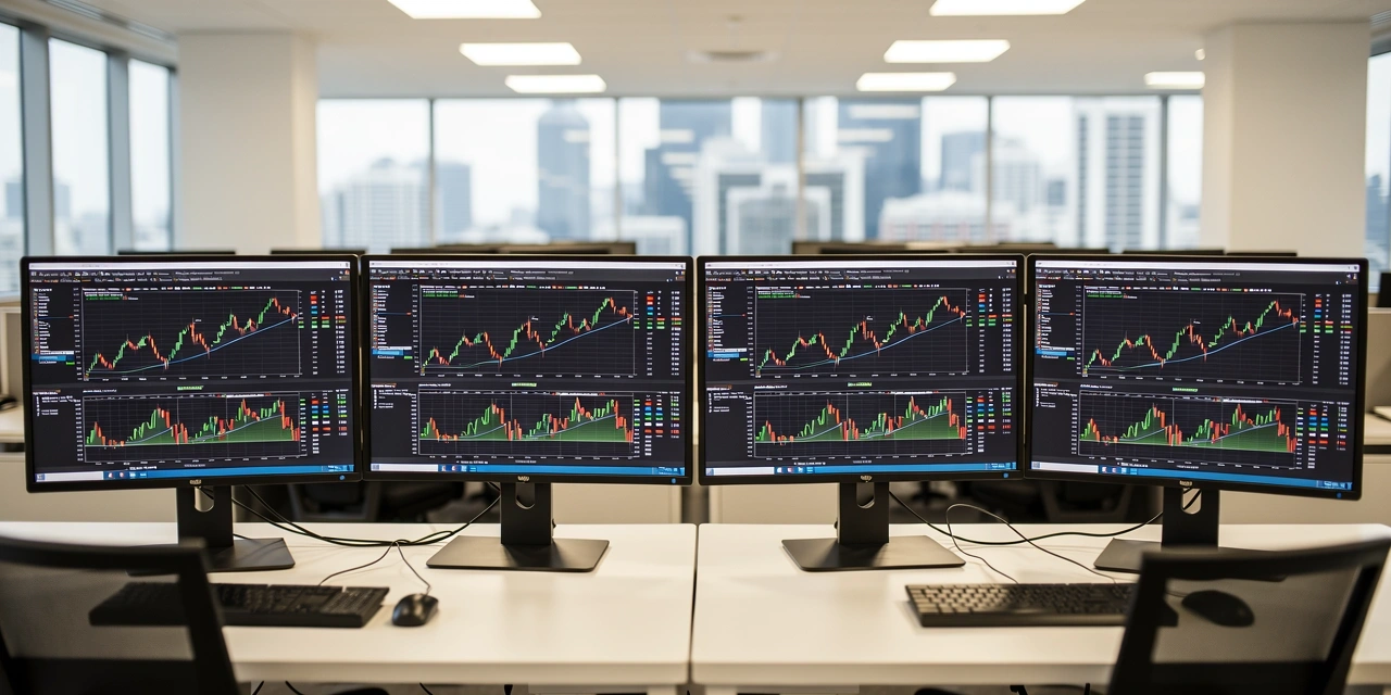 Financial data analytics display